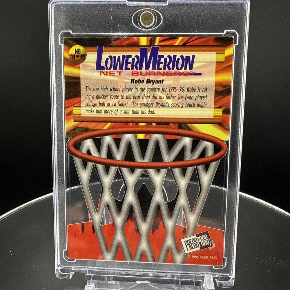 1996 Press Pass - Net Burners Kobe Bryant #NB44 RC Die-Cut